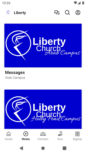 Liberty Church Campuses Screen 2