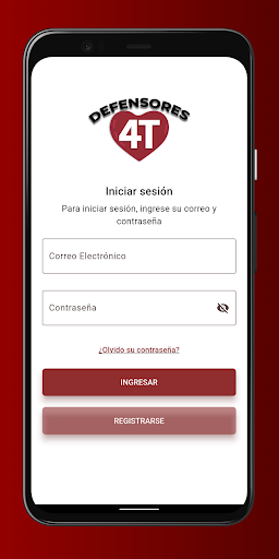 Android application DEFENSORES 4T screenshort