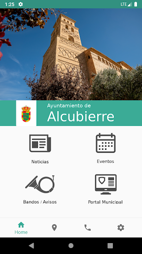 Android application Ayuntamiento de Alcubierre screenshort