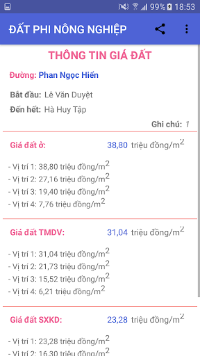 Giá đất Bạc Liêu Screen 3