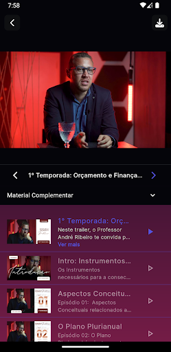RClass: Streaming Educacional Screen 3