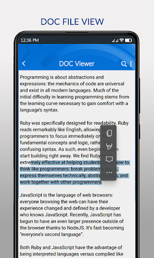 Android application Document Viewer PDF Reader App screenshort