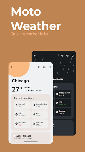 Screenshot of Moto Widget