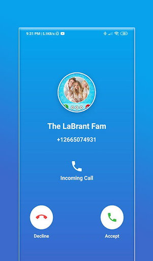 The LaBrant Fam Fake Call Chat Screen 3