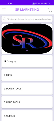 Android application S R Marketing screenshort