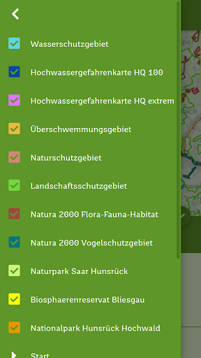 NaSaarWas Schutzgebiete-App SL Screen 2