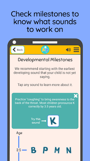 Screenshot of Articulation Teacher - Speech