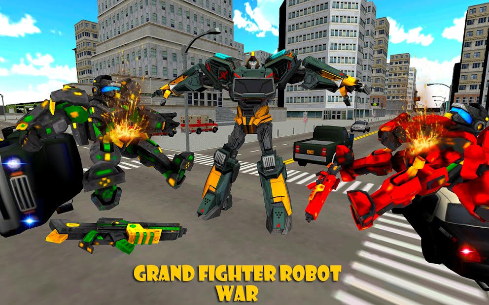 Captura de Pantalla 15 Tornado Robot Car Battle:Real Robot Car Simulator android