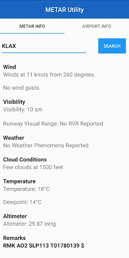 METAR Utility Screen 3