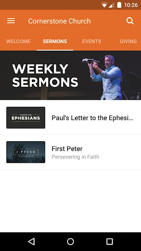 Cornerstone Church Screen 2