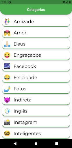 Android application Frases para Status screenshort