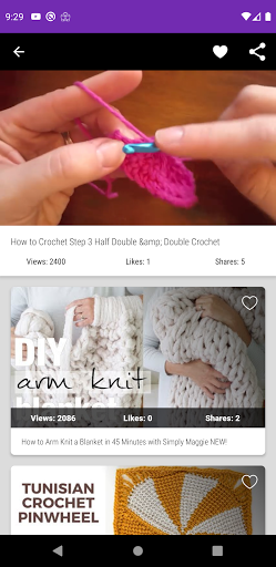 Learn crochet knitting patterns step by step
