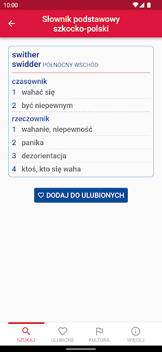 Android application Scots-Polish Dictionary screenshort