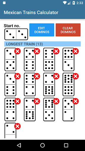 Mexican Train Domino Calc Screen 2