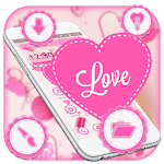 Cover Image of Unduh Love Pink Heart Candy Theme 1.1.3 APK