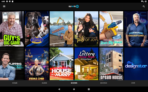 Screenshot of Elevate TV