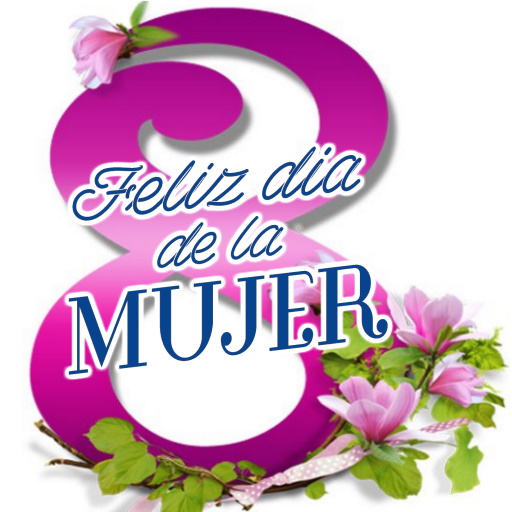 Mujer feliz día logo