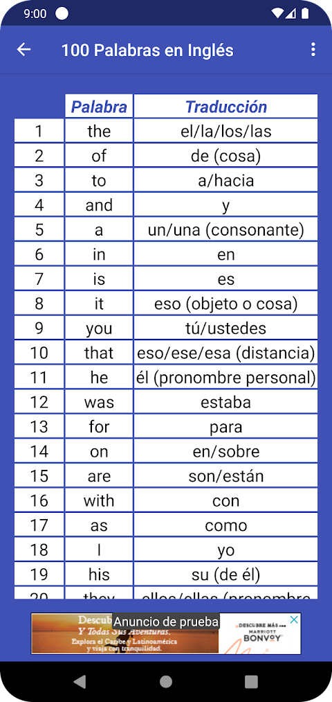 Aprende 100 Palabras en Inglésのおすすめ画像2