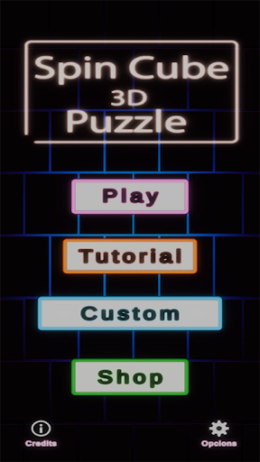 Android application Spin Cube 3D Puzzle screenshort
