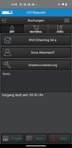 Android application CATSbauzeit screenshort