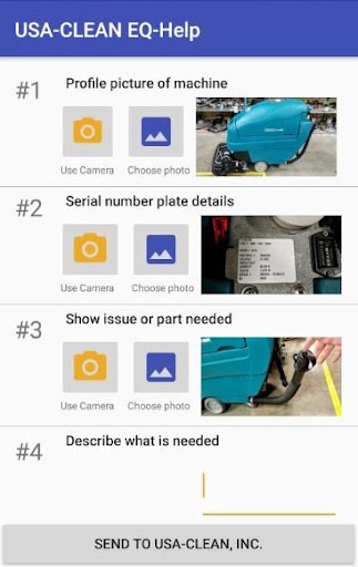 Android application USA-CLEAN EQ-Help screenshort