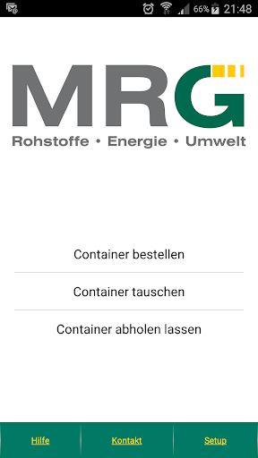 Android application MRG Container-App screenshort