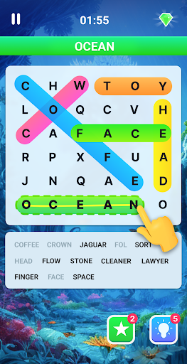 Android application Word search - Word games screenshort