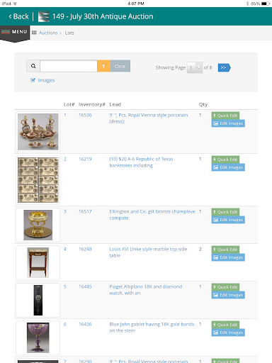 Auction Flex Mobile Screen 2