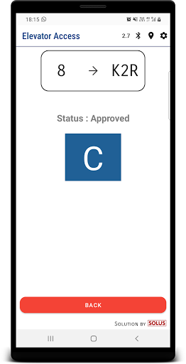 Elevator Access Screen 3