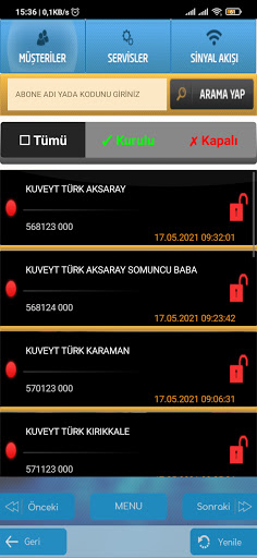 Mavi Alarm Merkezi Screen 2