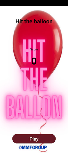 Android application Hit The Balloon screenshort