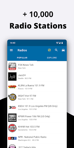 Android application Radio USA FM screenshort