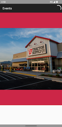 Tractor Supply Company Events Screen 2