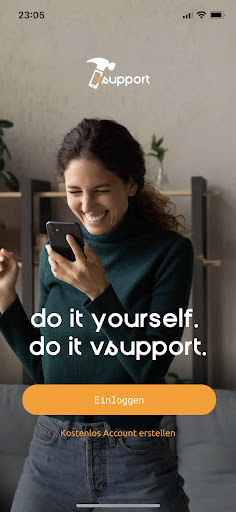 Android application vsupport screenshort
