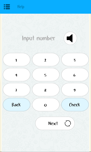 Android application Numbering - Practice of Englis screenshort