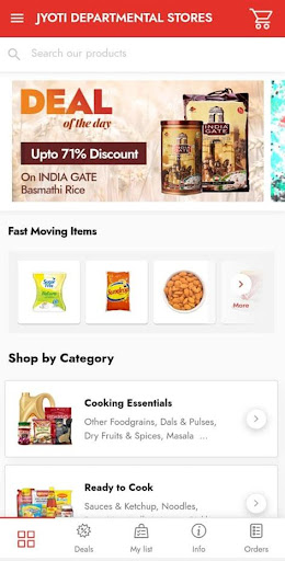 Android application JYOTI DEPARTMENTAL STORES screenshort