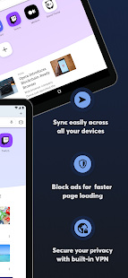 Opera browser beta with VPN Screenshot