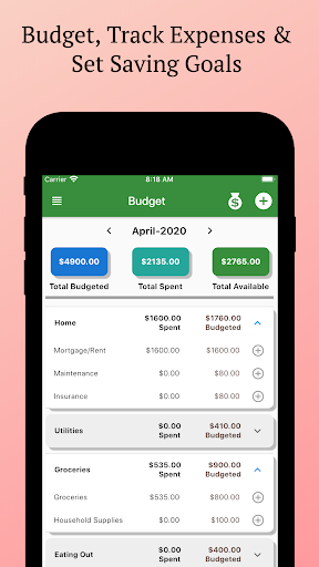 Android application Budget Everything screenshort