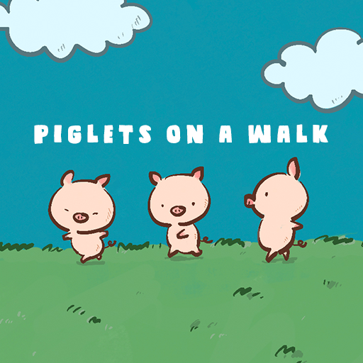 Piglets on a Walk Theme +HOME logo