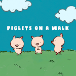 Cover Image of Скачать Piglets on a Walk Theme +HOME  APK
