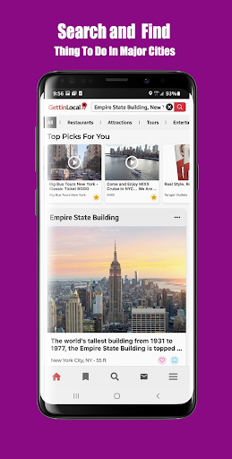 Android application GettinLocal screenshort
