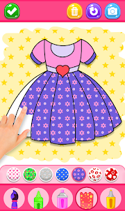 Drawing dress game for girls