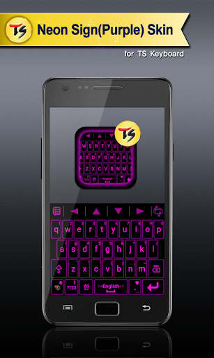 Android application Neon(Purple) for TS Keyboard screenshort