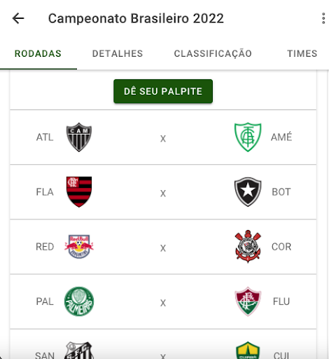 Futebolão Screen 2