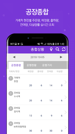 레미콘차량관제 Screen 2