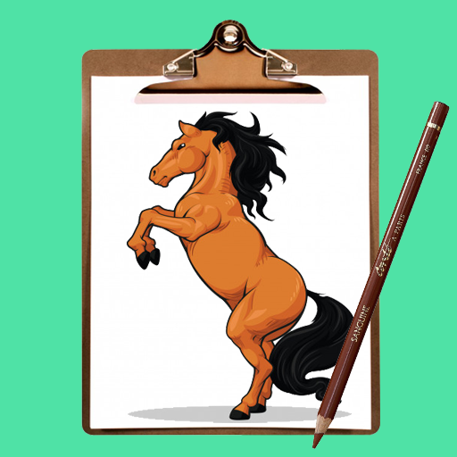 How-To-Draw-Horses  Dessin cheval facile, Comment dessiner un