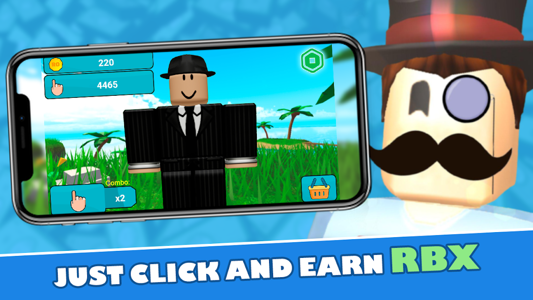 RoClicker - Robux 1.2.1 APK + Mod (Remove ads) for Android