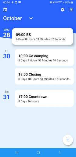Android application Countdown - Time Table screenshort