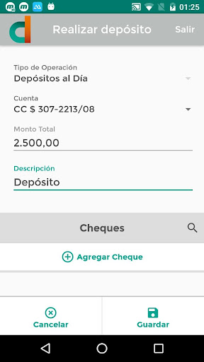 Cheque Digital Screen 3