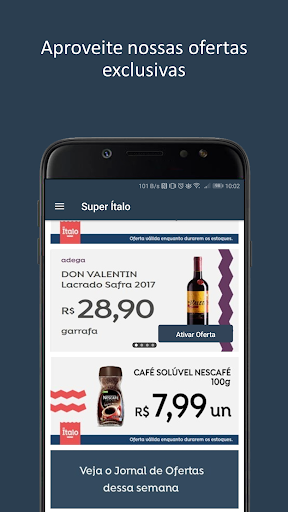 Android application Ítalo Supermercados screenshort